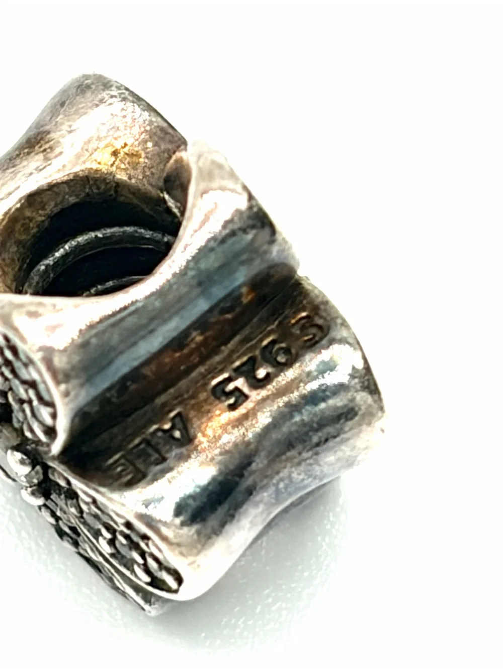 Pandora Dazzling Daisy Charm Silver Flower Pavé Bead- Retired 791480CZ